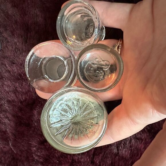Vintage crystal or glass - 7 wine or decanter or bottle stoppers - Picture 2 of 4